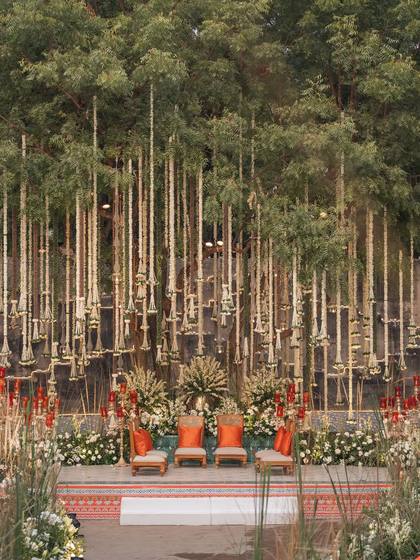 Backdrop and Stage — Wedding decor — Alila + Samode Jaipur